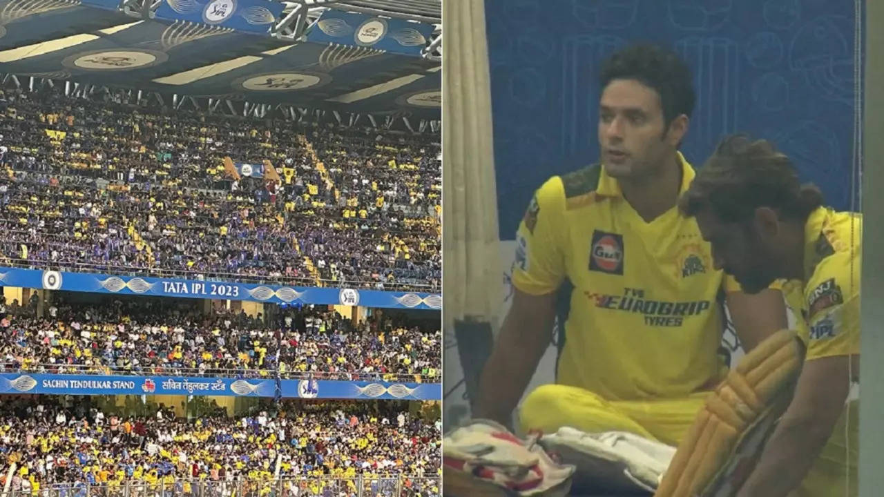 We Want Dhoni Wankhede Crowd Starts Chanting MSDs Name As He Pads Up During MI-CSK IPL 2023 Match