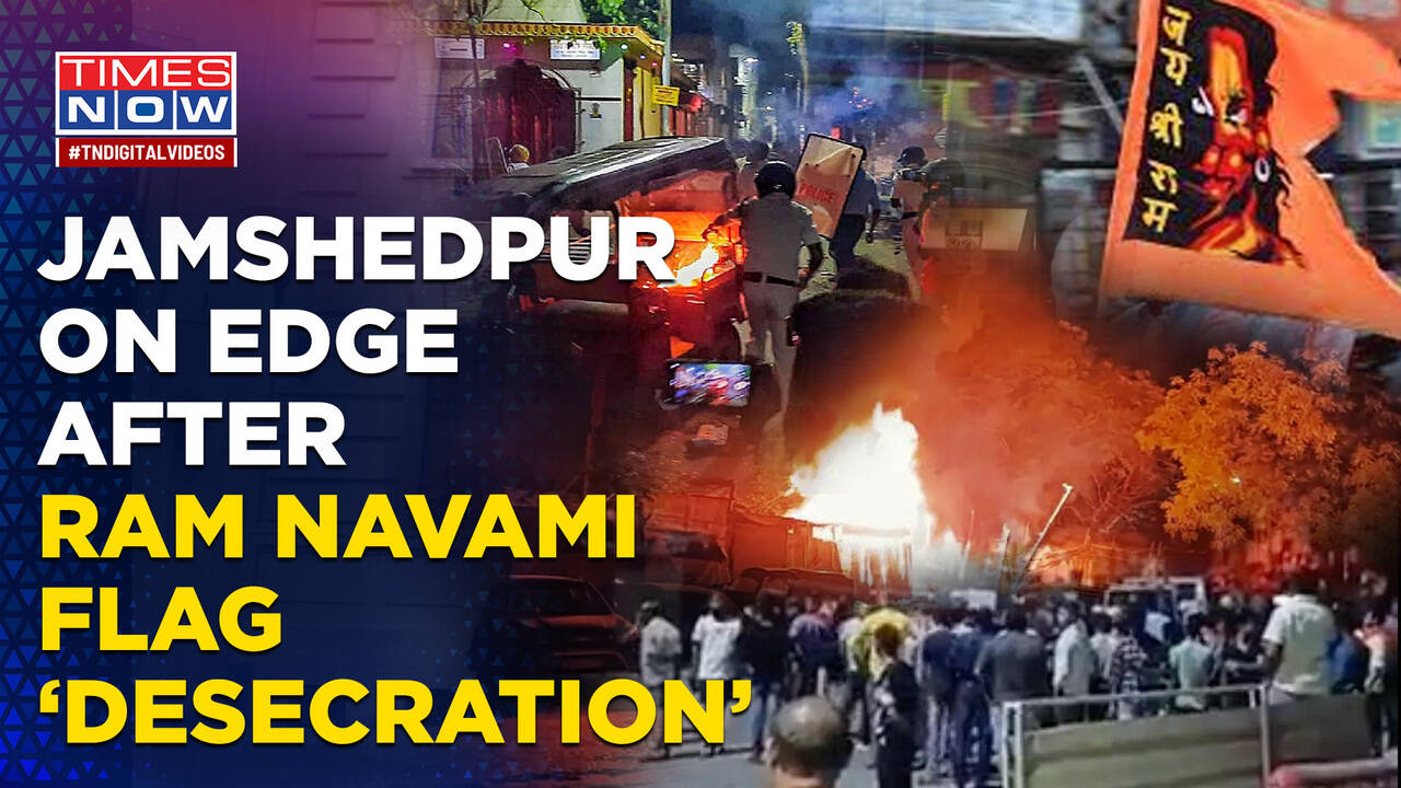 Violent Clashes In Jharkhand's Jamshedpur After Religious Flag's