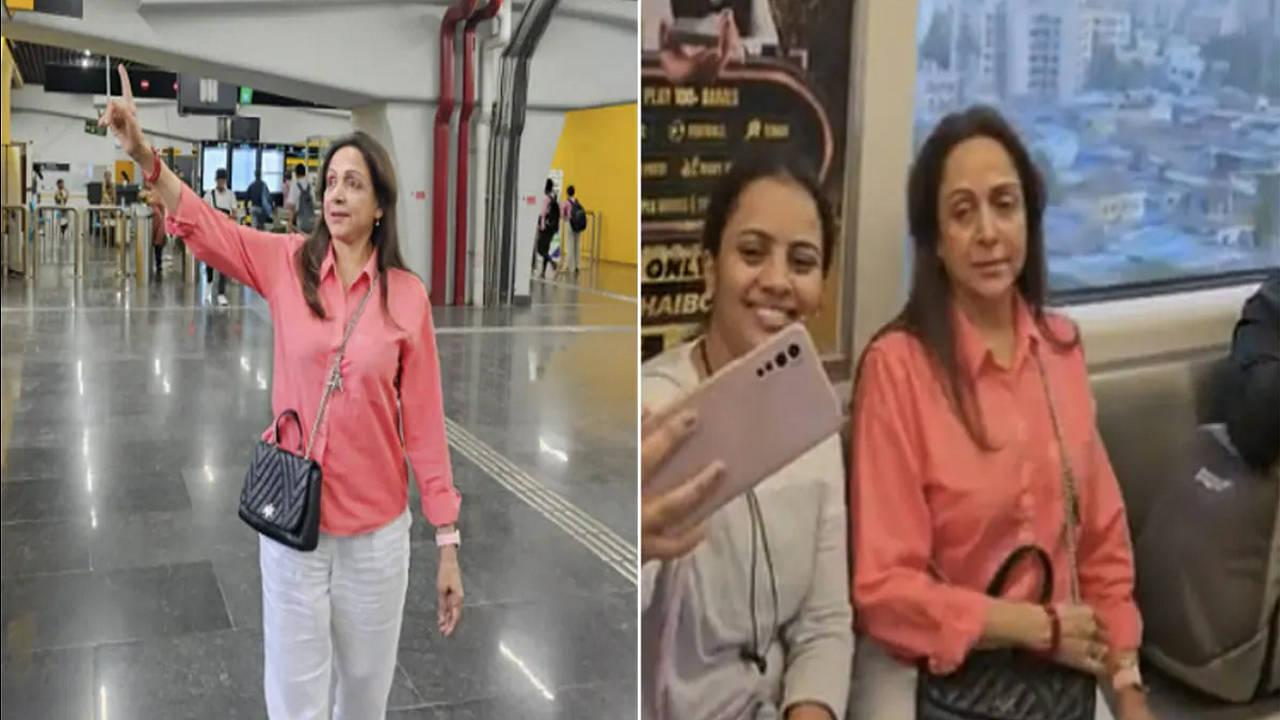 Hema Malini Takes Metro To Beat Mumbai Traffic, Then Rides In Auto