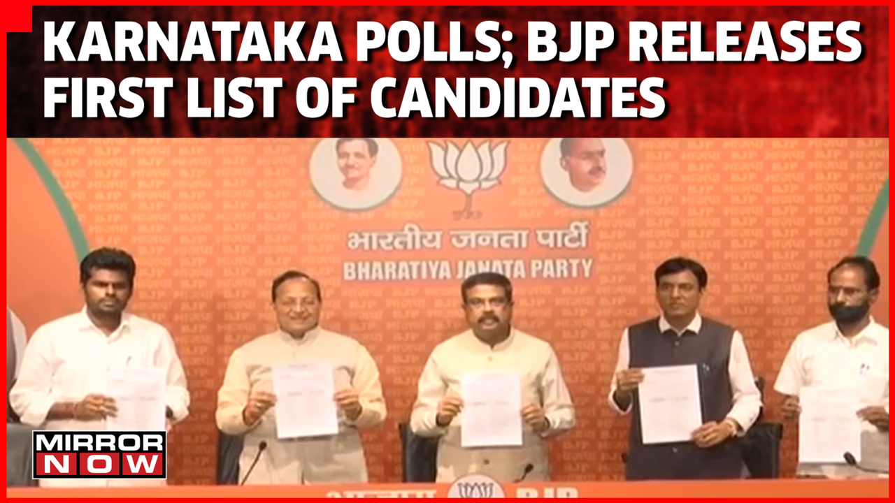 BJP Releases First List Of Candidates For Karnataka Assembly Polls 2023 ...