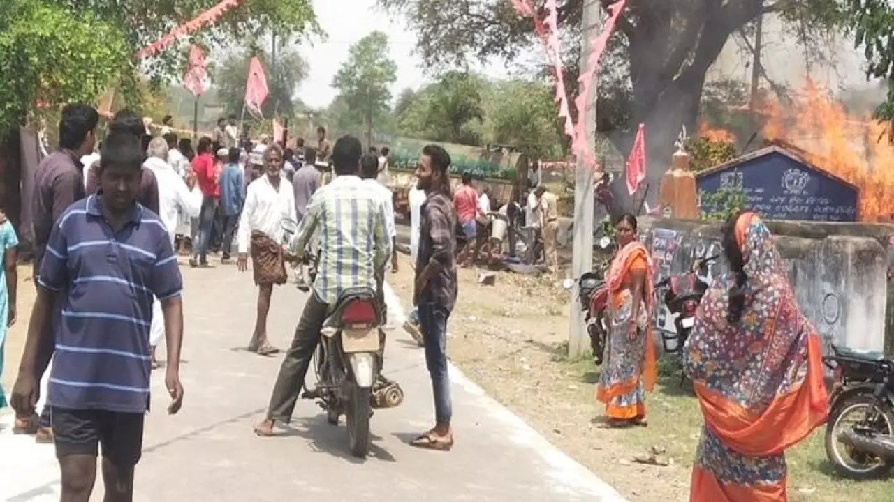 2 dead, 10 hurt after cylinders explode due to firecrackers at BRS event in Khammam