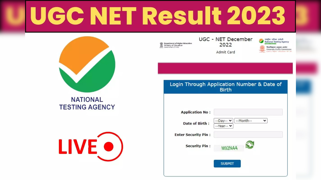 UGC NET Result 2023 Highlights NTA NET December 2022 Sarkari Naukri Exam Results  Cutoff at ugcnetntanicin Today