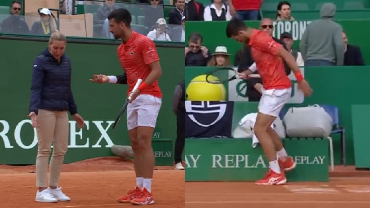 WATCH: Angry Novak Djokovic Breaks Racquet, Gets Into Heated Argument ...