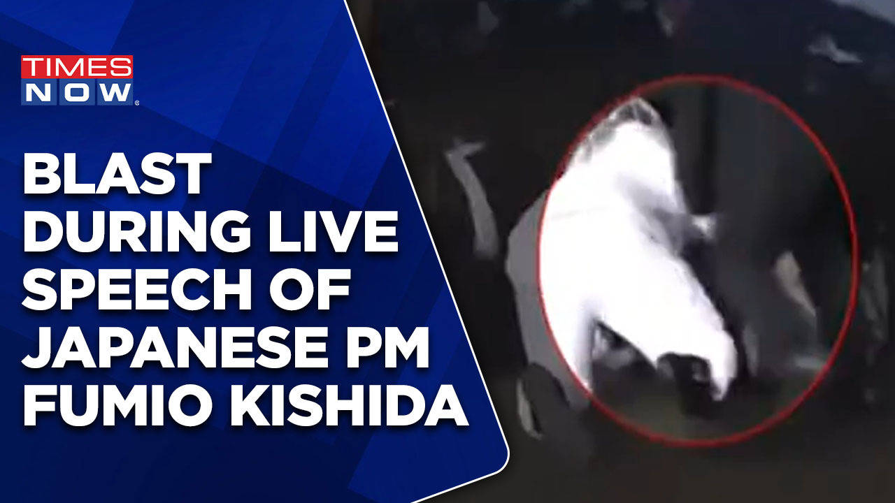 Blast During Live Speech Of Japanese Pm Fumio Kishida Pm Evacuated After Incident Mirror Now