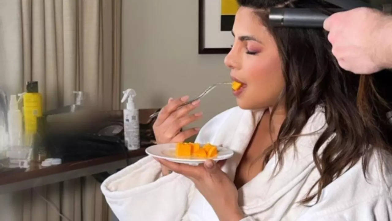 Priyanka Chopra Relishes Mangoes As She Gets Ready For Citadel Promotions