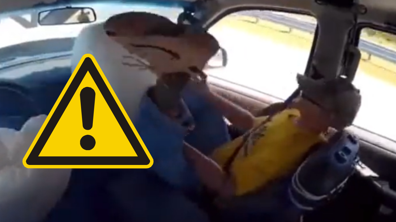 Viral Video Reveals What Happens When You Sit Inside a Car With Foot on Dashboard