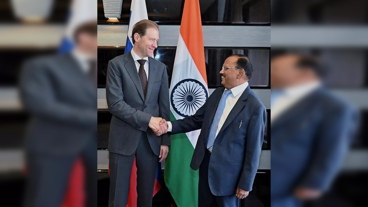 NSA Ajit Doval Meets Russian Deputy PM Denis Manturov