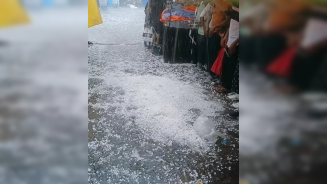 hailstorm in Hyderabad