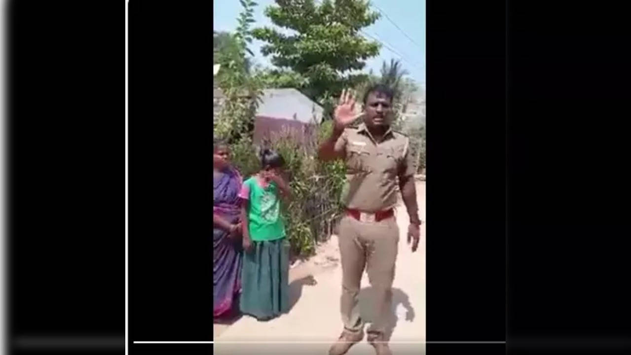 Viral video of Tiruvallur police officer