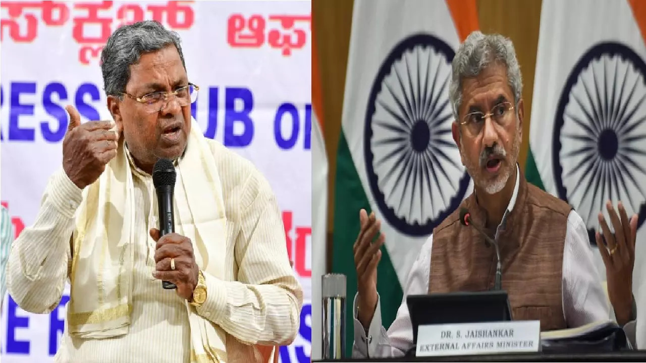 ​Siddaramaiah and S Jaishankar