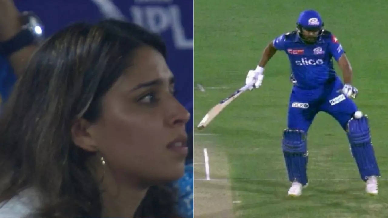 WATCH: Ritika Sajdeh's Reaction After Rohit Sharma Survives Injury ...