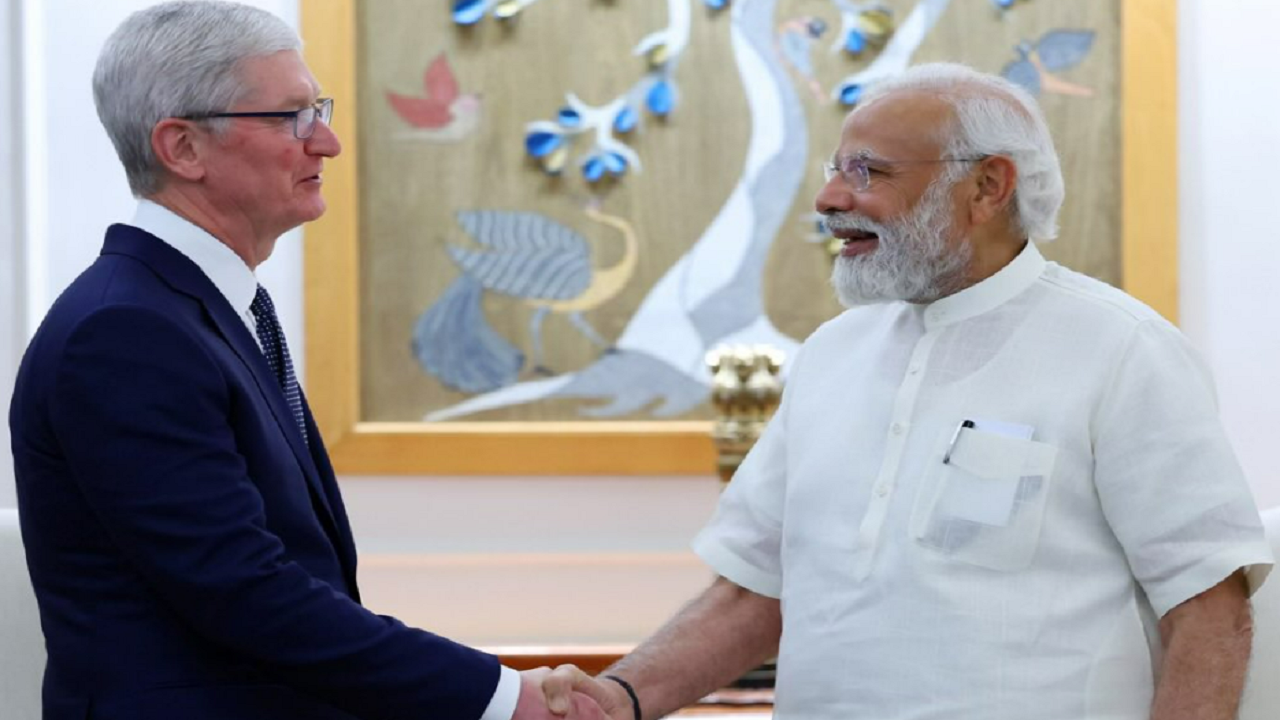 Apple CEO Tim Cook Meets PM Modi