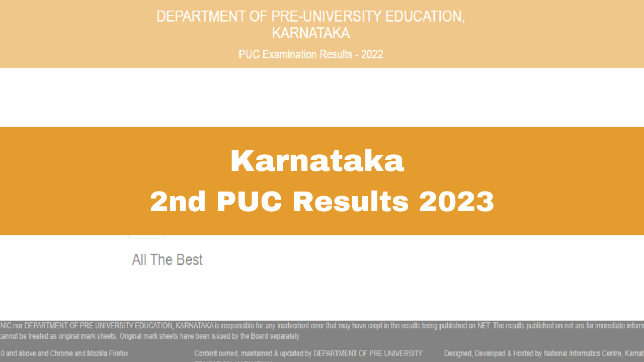 karresults nic in Karnataka 12th Result 2023 Declared Today, Download