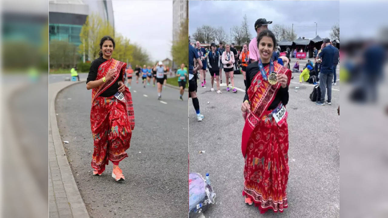 Madhusmita Jena, Run Manchester marathon in Saree