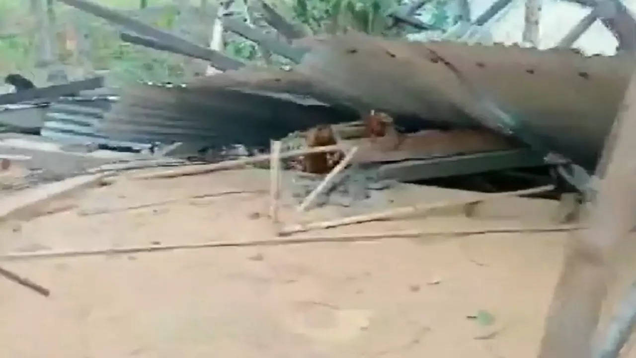 Houses damaged in Assam