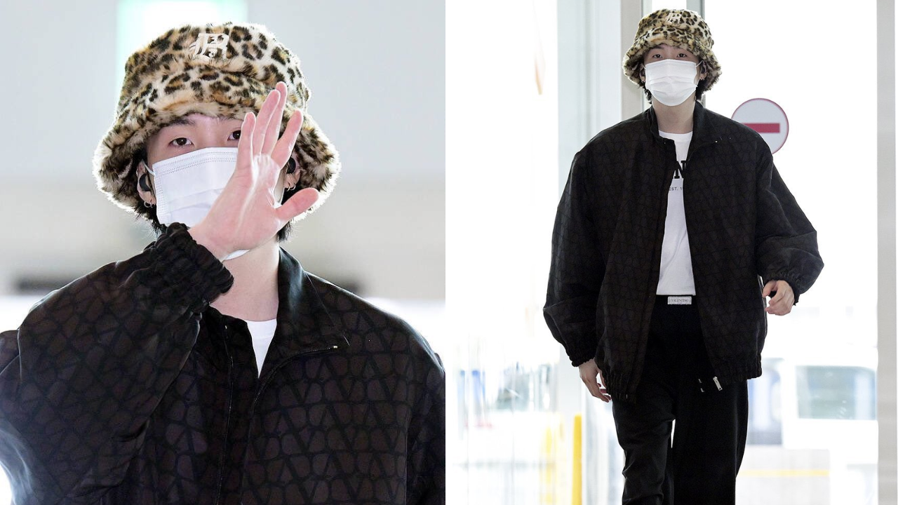 BTS' Suga Heads To New York From Incheon Airport For First Solo Tour