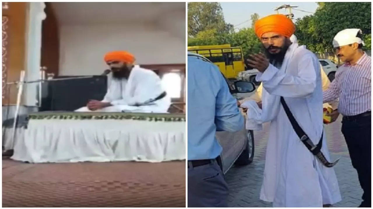 Amritpal Singh Addressed Gurudwara Gathering Before Surrendering In Moga