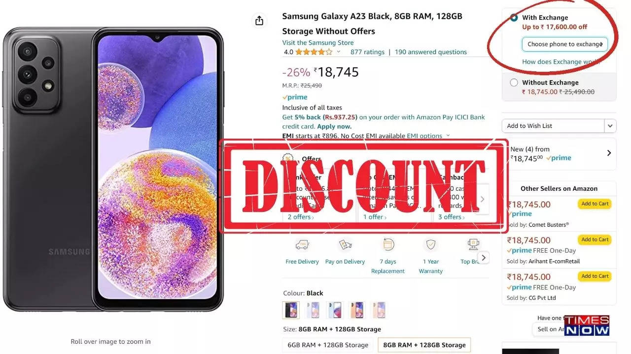 Get 24 per cent discount on Samsung Galaxy A23! Check full deal