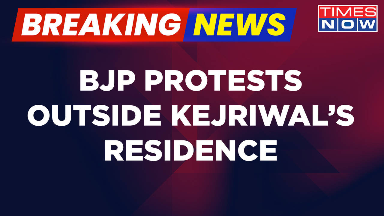 BJP Protest Outside CM Arvind Kejriwal's House After Operation ...