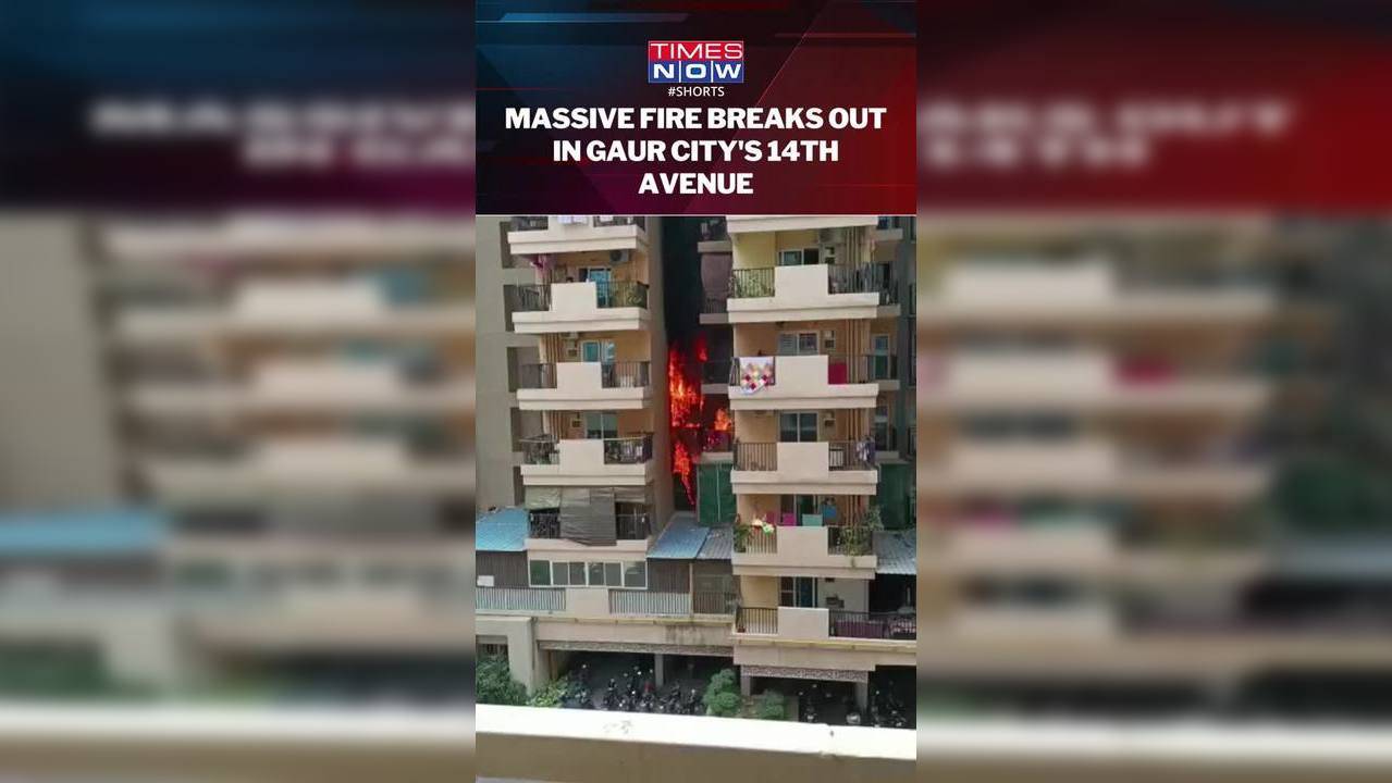 Massive Fire Devastates Gaur City's 14th Avenue; Firefighters, Police ...