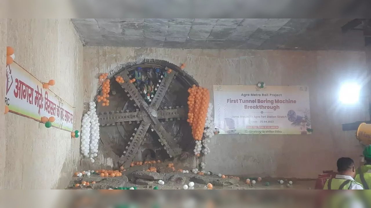 Agra Metro’s First Tunnel Completed In Just 77 Days