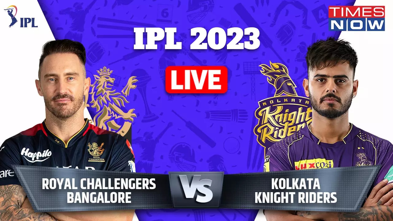 Highlights RCB vs KKR IPL 2023 Virat Kohli half-century in vain as KKR return to winning ways seal double over RCB