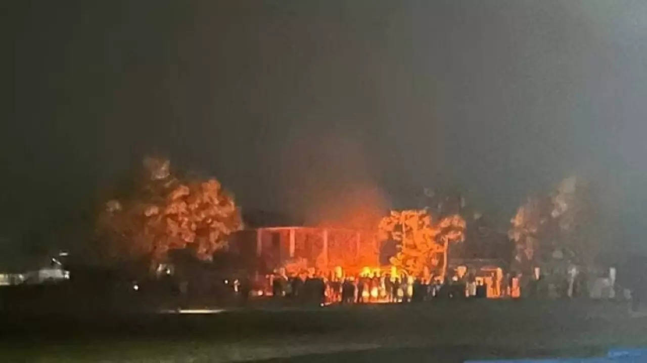 Manipur ​CM's Event Venue Set Ablaze​