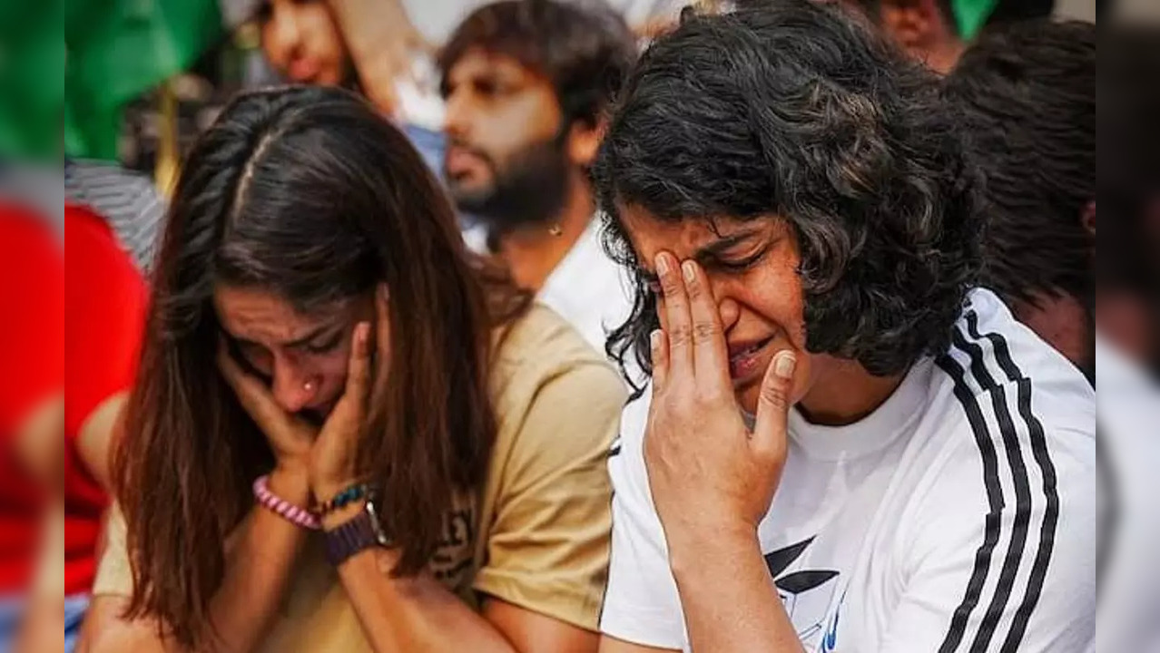 Sindhu Wrestlers protest.