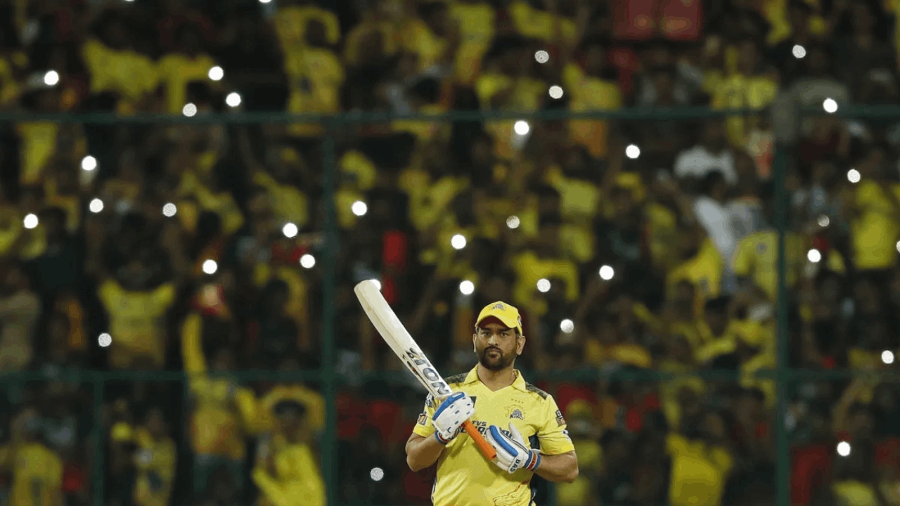 MS Dhoni batting CSK IPL 2023