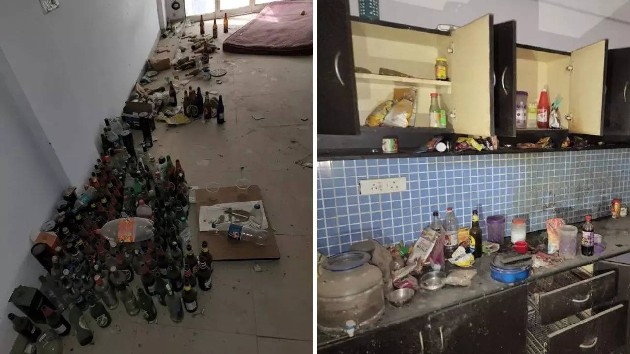 A Bengaluru landlord has shared pictures of the mess left behind by an 'educated bachelor' tenant | Image credit: @ravihanda/Twitter