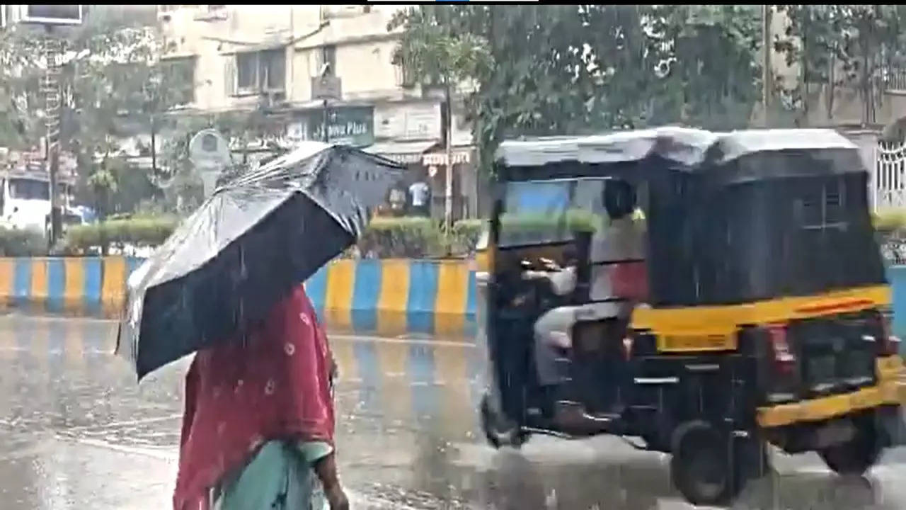 Rain lashes Thane on Saturday morning