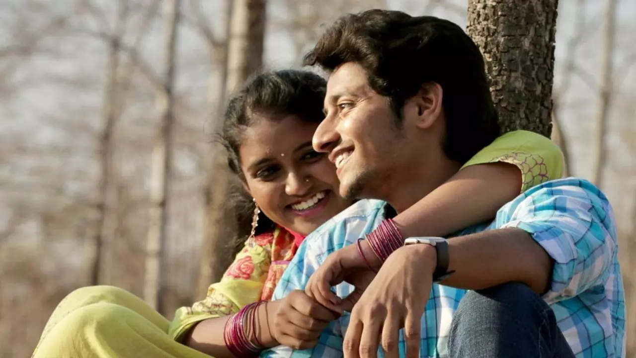 Rinku Rajguru and Akash Thosar in Sairat