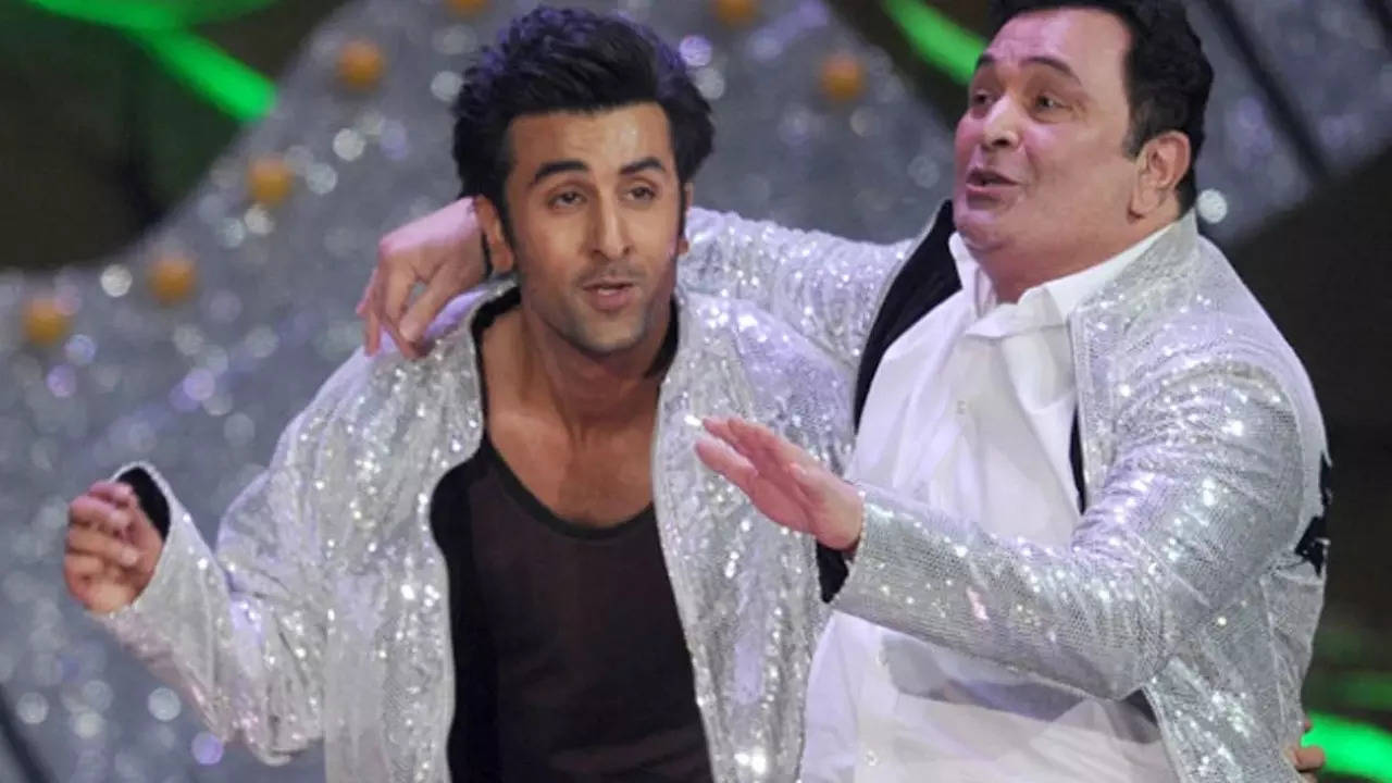 Rishi Kapoor and Ranbir Kapoor