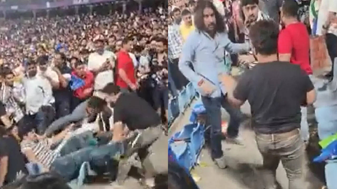 Fans Get Engaged In A Physical Fight During DC-SRH IPL 2023 Match At Arun  