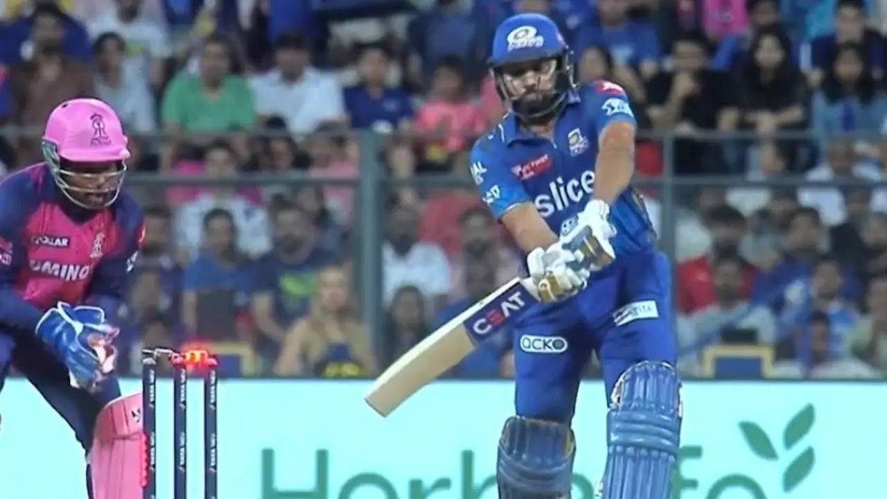 IPL 2023 The Dismissal That Had The World Talking IPL Post Video Clip to Clarify Doubts Over Rohit Sharmas Wicket vs Rajasthan Royals Cricket News, Times Now