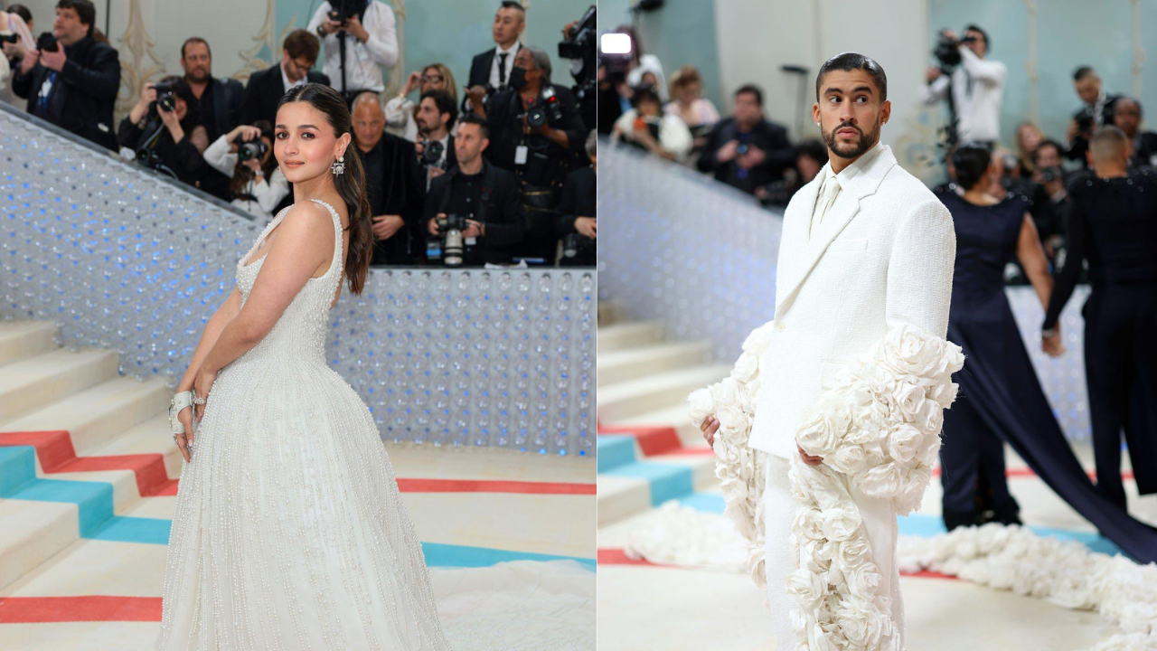 Met Gala 2023 LIVE Alia Bhatt DECODES Red Carpet Look Bad Bunny SLAYS A Floral Train