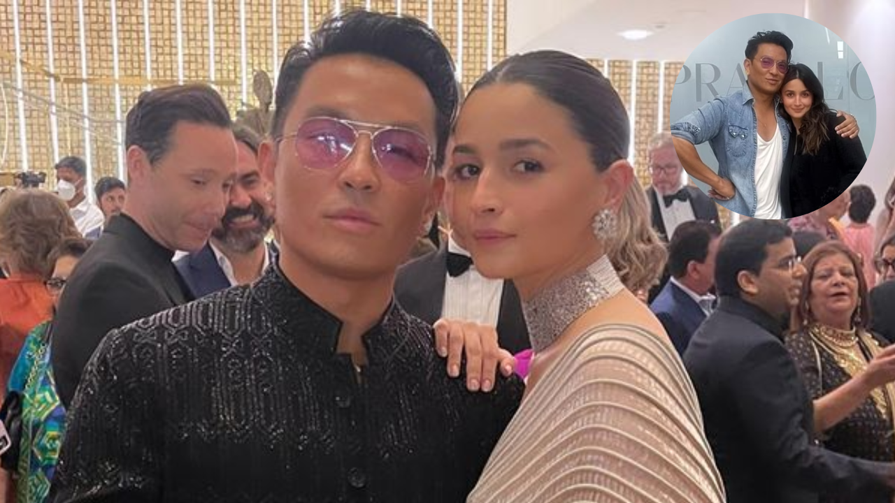 Ahead of MET Gala 2023, Alia Bhatt poses with Indian fashion designer Prabal Gurung