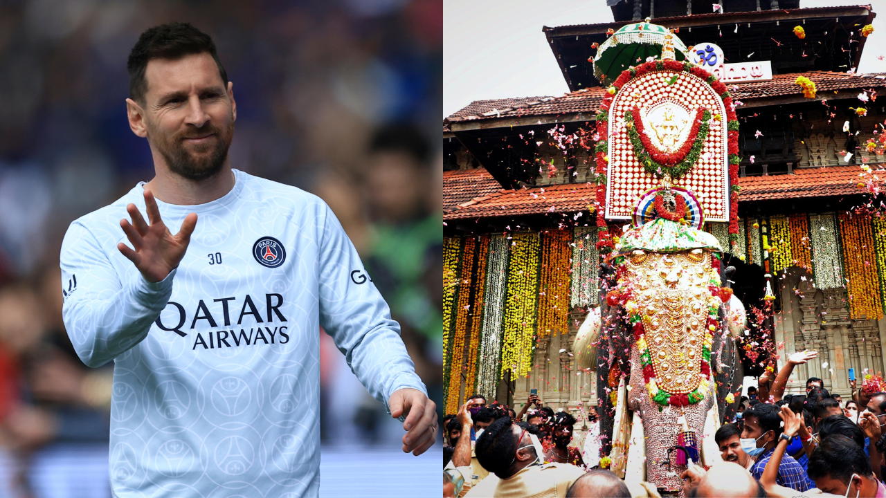 messi visits india