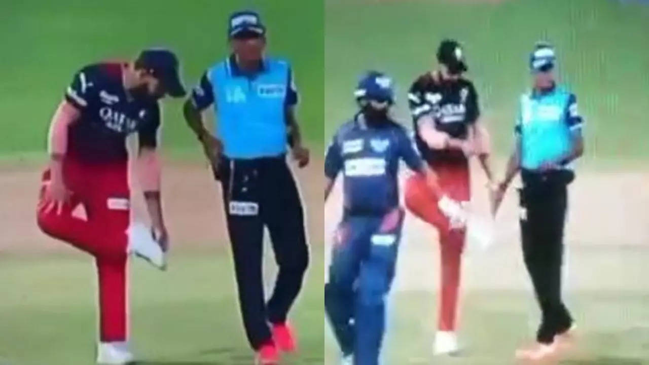 Ipl Virat Kohli S Shoe Gesture Towards Naveen Ul Haq Before