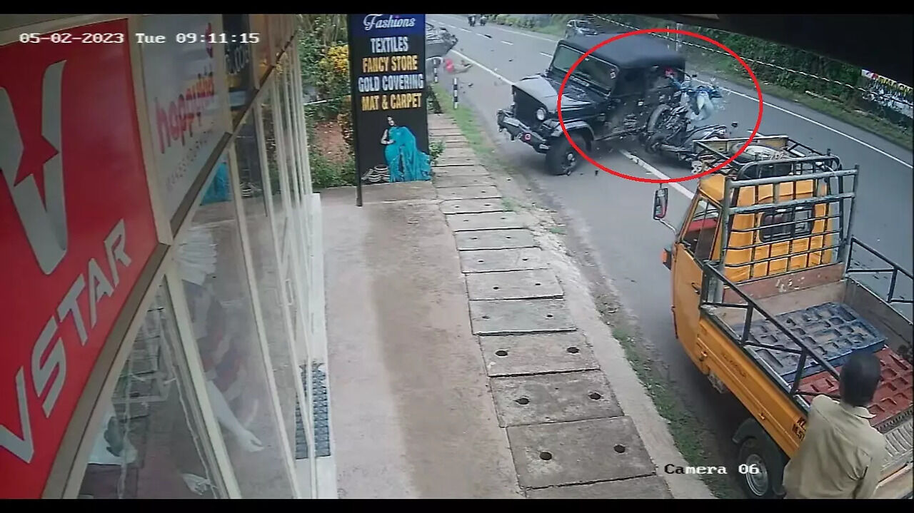 Horrific Accident Caught On Cam: SUV Collides With Car, Then Crashes ...