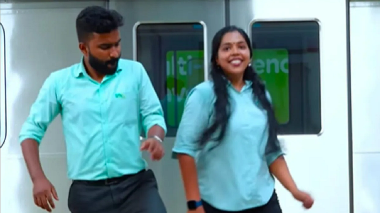 Kochi Metro Staff Dances To Upbeat Song