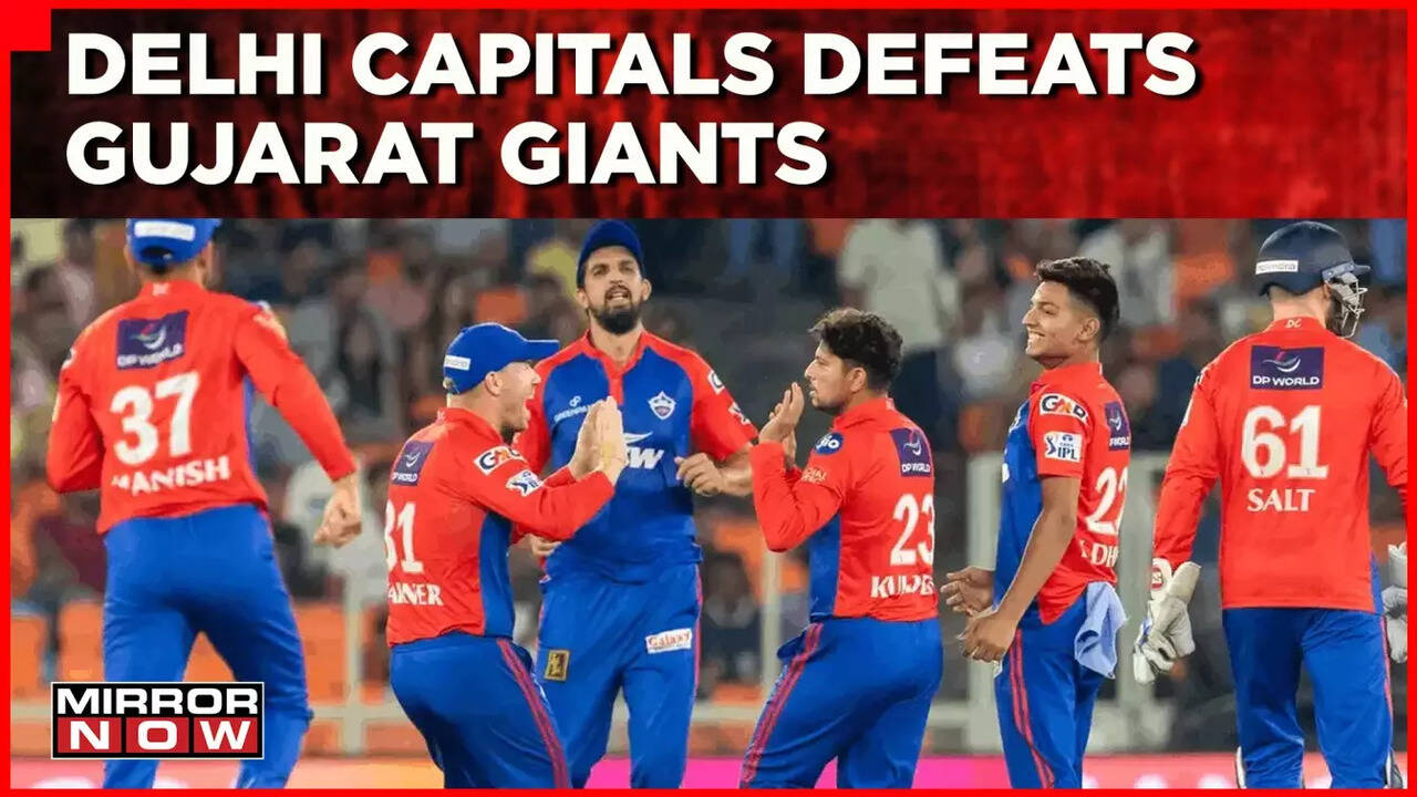 IPL 2023 Delhi Capitals Defeat Table Toppers Gujarat Giants By 5 Runs