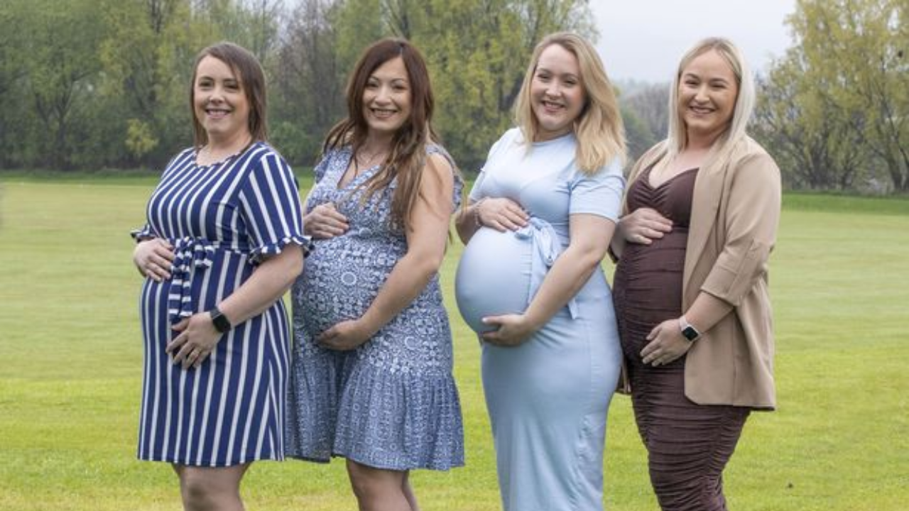 Four sisters pregnant at the same time