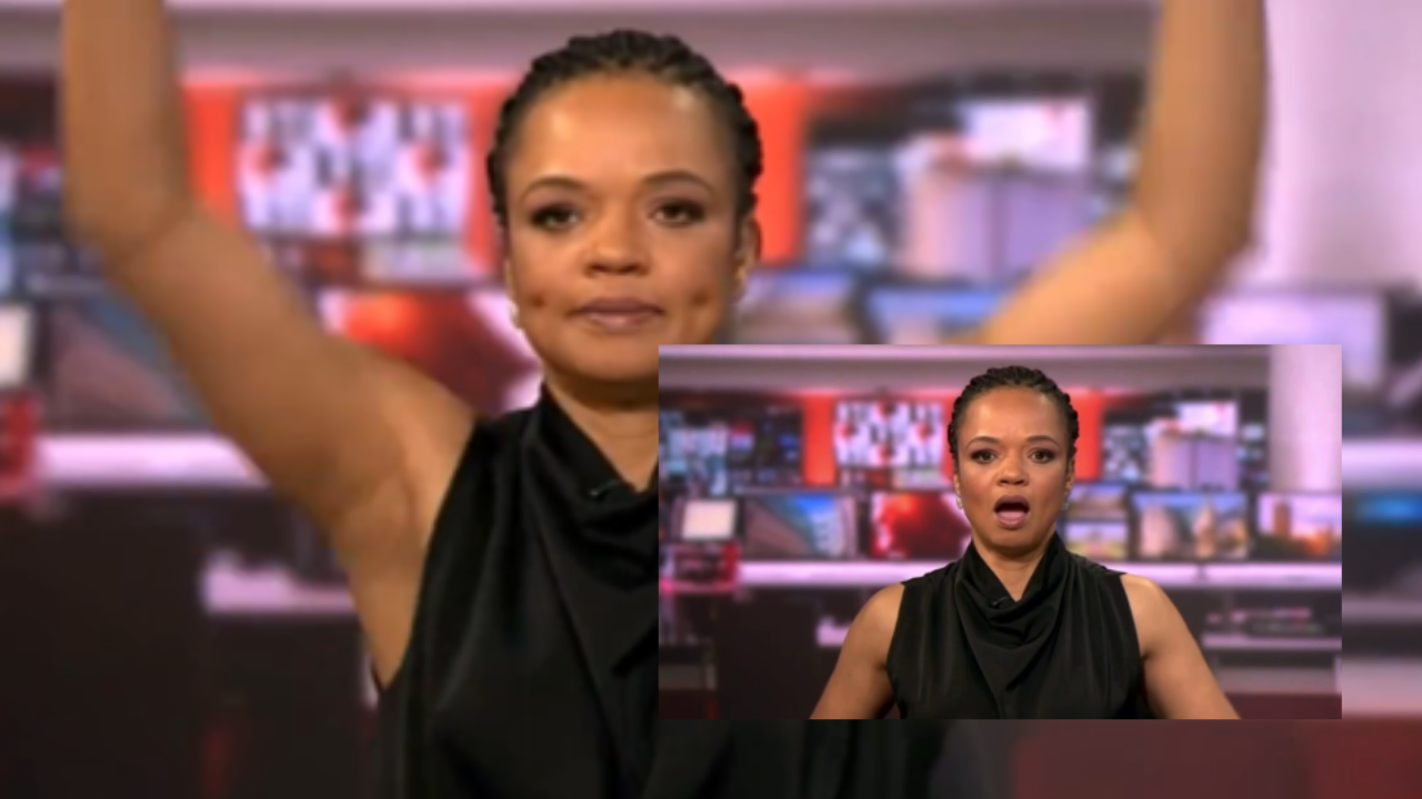 Awkward: BBC Anchor Relaxes With A Stretch Not Knowing She's Live On ...