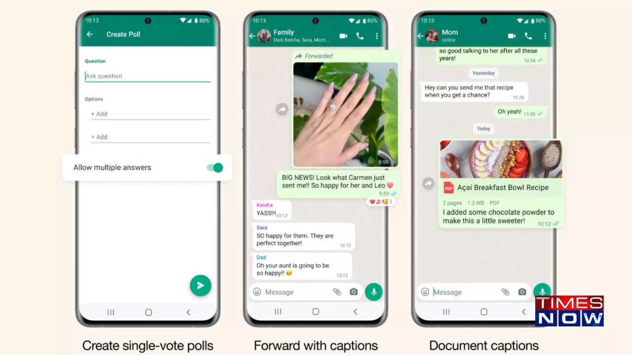 WhatsApp Rolls Out Exciting New Features: Enhanced Polls and Sharing with Captions